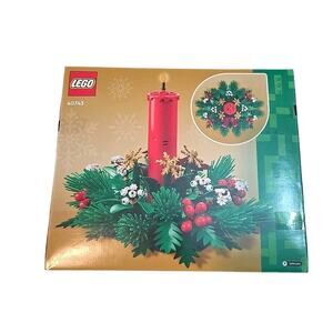 LEGO 40743 Christmas Table Decoration - Red/Green Candle Centerpiece, 433 pcs